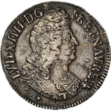 Coin, France, Louis XIV, Écu aux insignes, Ecu, 1702, Riom, EF(40-45), Silver