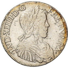 Munten, Frankrijk, Louis XIV, 1/2 Écu à la mèche longue, 1/2 Ecu, 1656