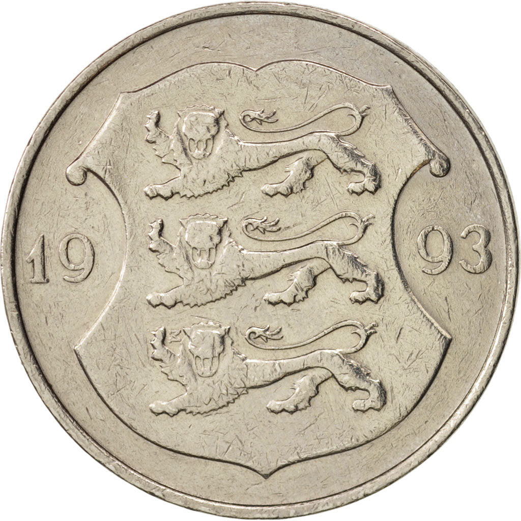 Estonia, Kroon, 1993, EF(40-45), Copper-nickel, KM:28