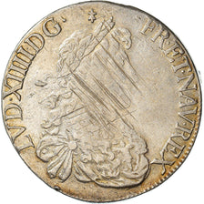 Moneta, Francja, Louis XIV, Ecu, 1668, Rennes, VF(30-35), Srebro, KM:214.4