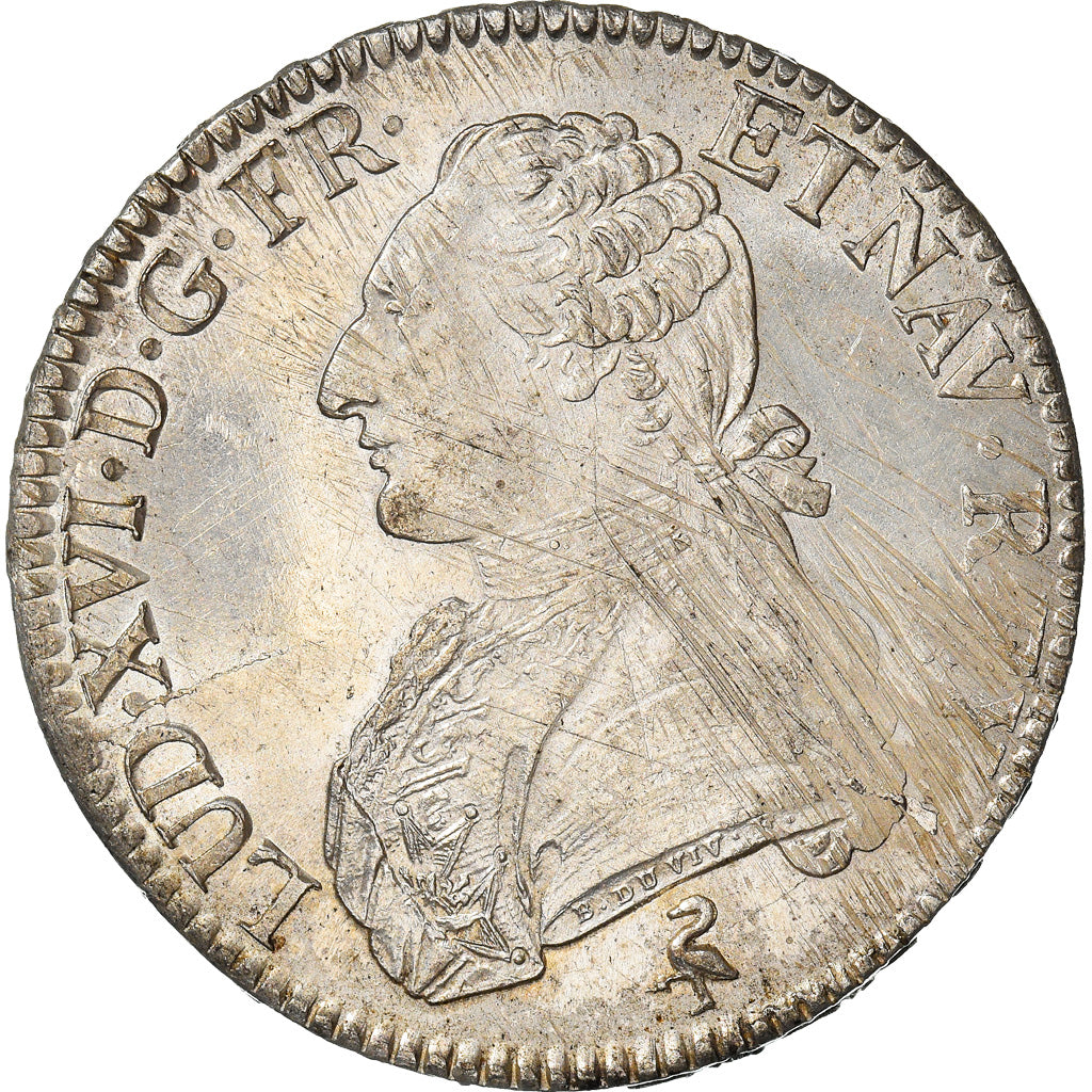 Coin, France, Louis XVI, Écu aux branches d'olivier, Ecu, 1790, Paris