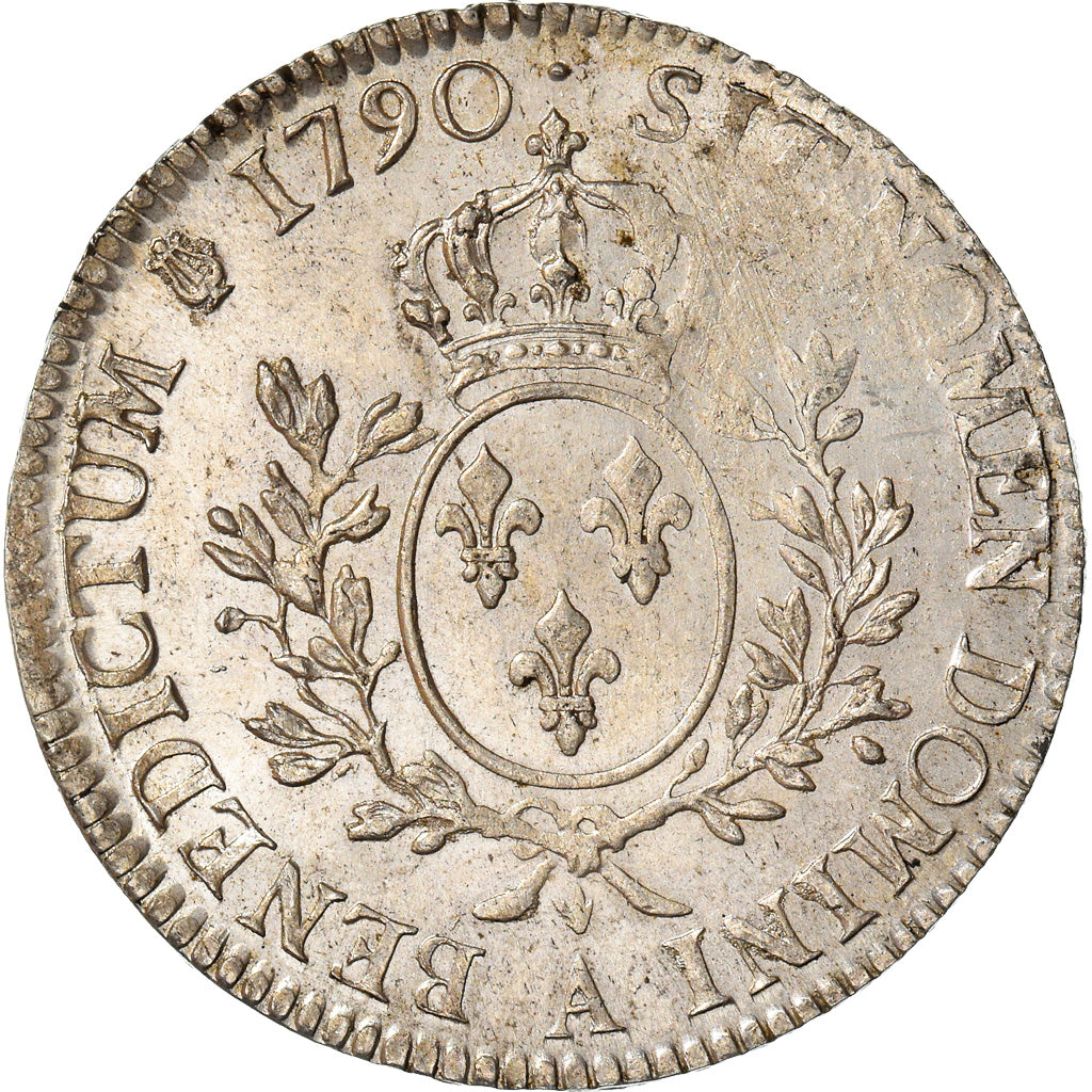 Coin, France, Louis XVI, Écu aux branches d'olivier, Ecu, 1790, Paris
