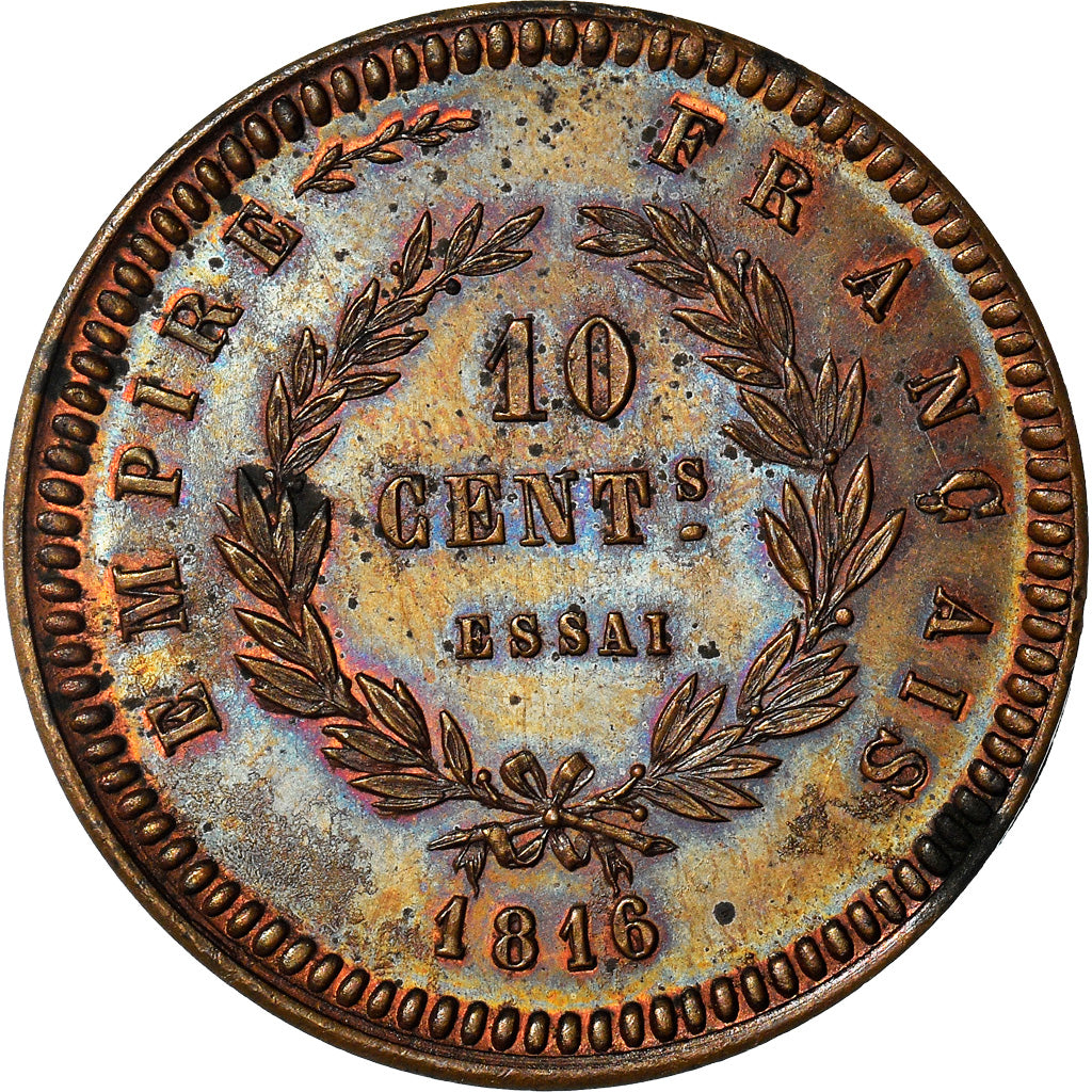 Coin, France, Napoleon II, 10 Centimes, 1816, ESSAI, MS(64), Bronze