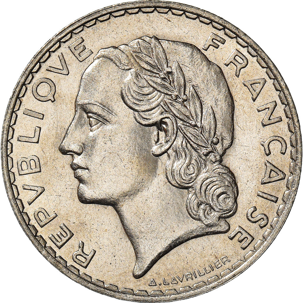 Monnaie, France, Lavrillier, 5 Francs, 1933, ESSAI, SUP+, Nickel, Gadoury:760