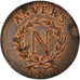 Munten, FRANSE STATEN, ANTWERP, 5 Centimes, 1814, Anvers, Grand Module, PR+