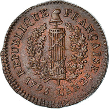 Coin, German States, MAINZ, Friedrich Karl Josef, Sol, 1793, Mayence, MS(60-62)