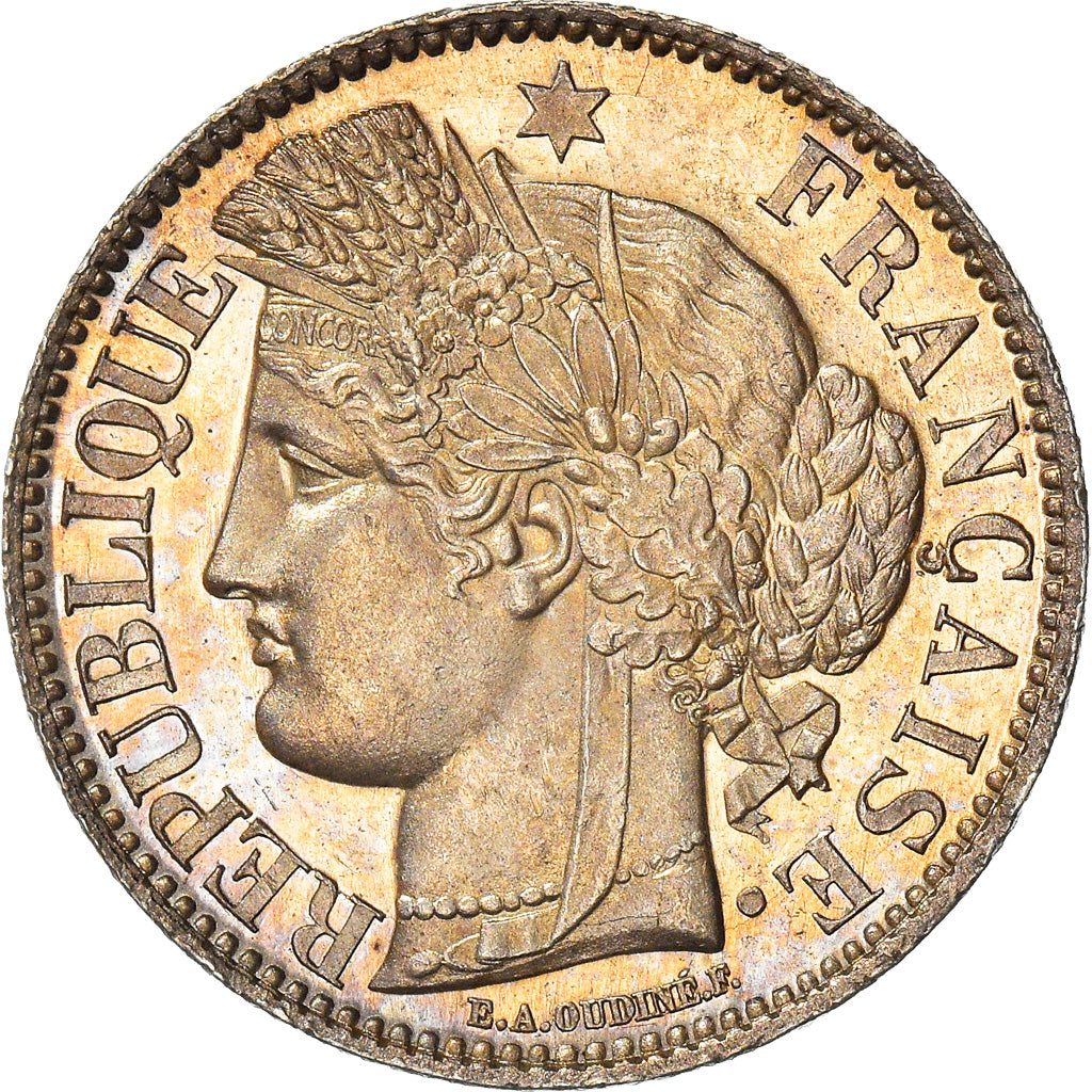 Coin, France, Cérès, 2 Francs, 1870, Paris, MS(65-70), Silver, KM:816.1