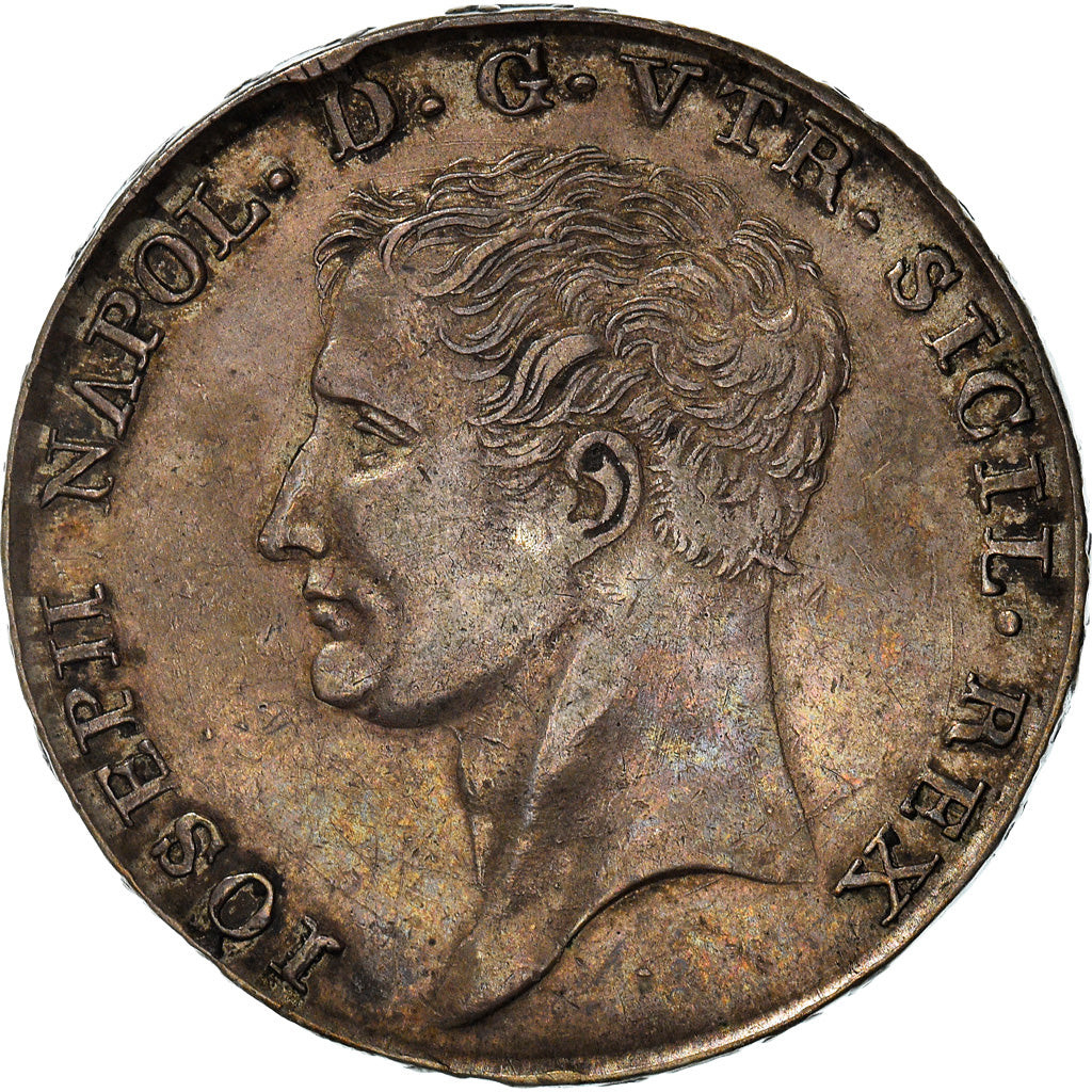 Moneta, STATI ITALIANI, NAPLES, Joseph Napoleon, 120 Grana, 1808, Naples, BB+