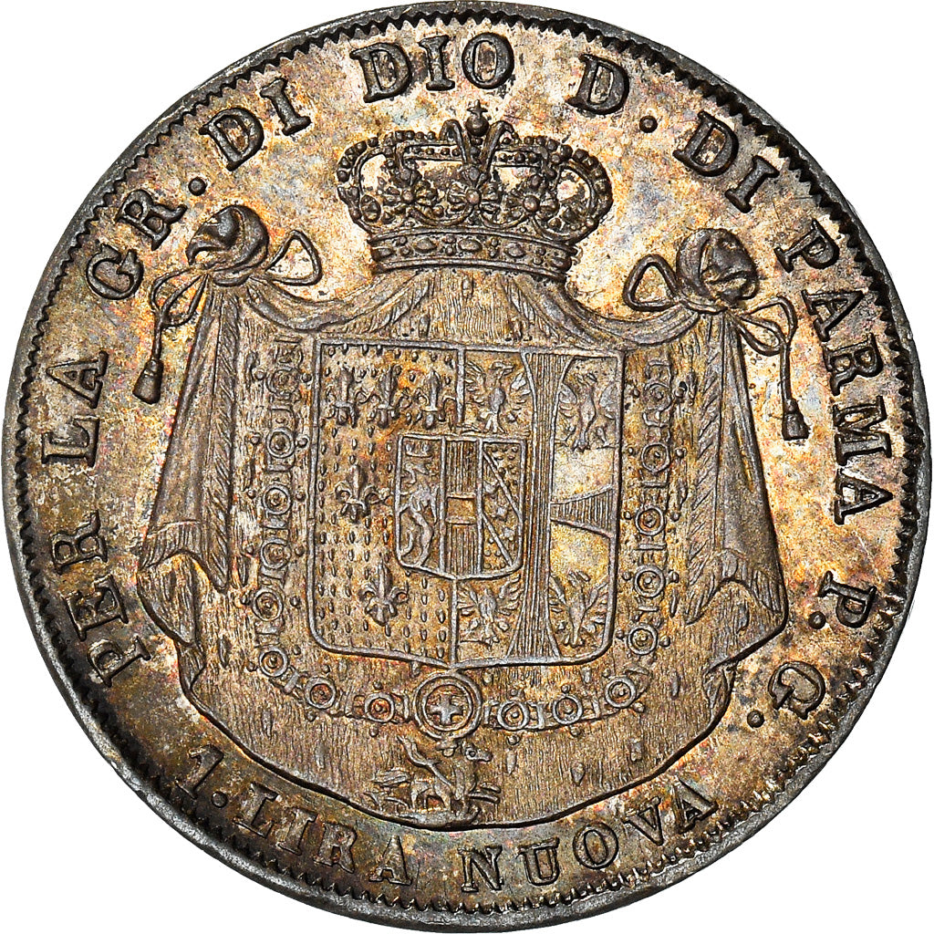 Monnaie, États italiens, PARMA, Maria Luigia, Lira, 1815, Milan, SUP, Argent