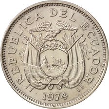 Monnaie, Équateur, 20 Centavos, 1974, SPL, Copper-nickel, KM:77.2