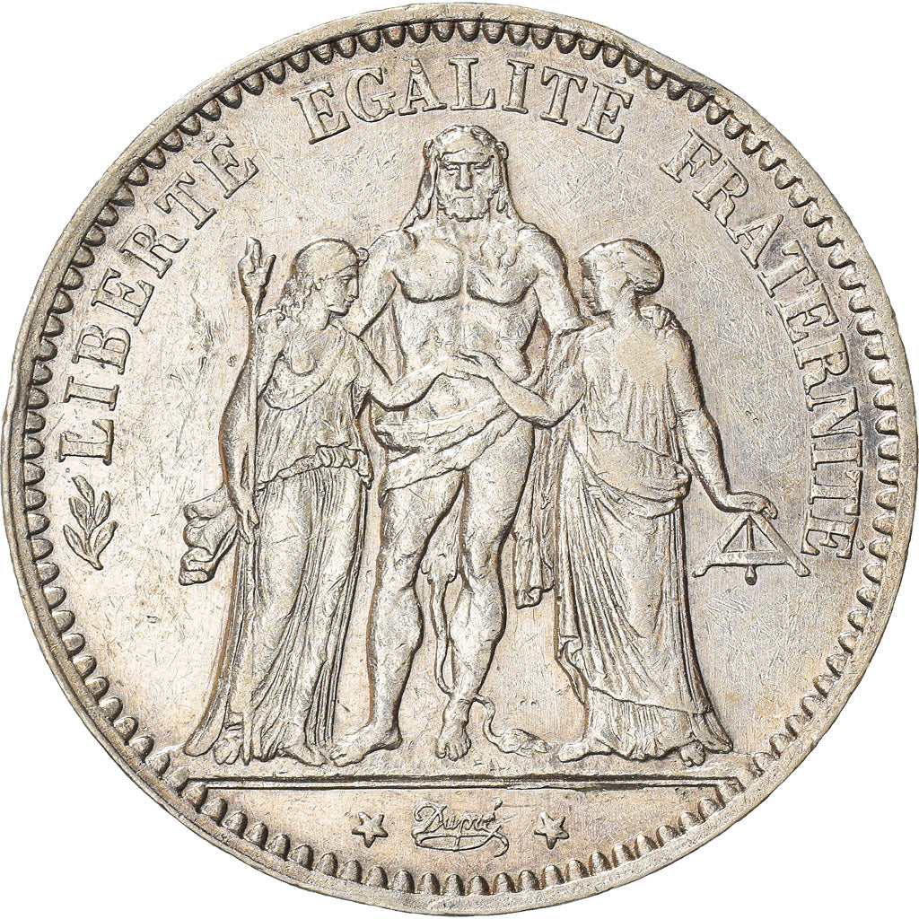 Coin, France, Hercule, 5 Francs, 1875, Paris, EF(40-45), Silver, KM:820.1