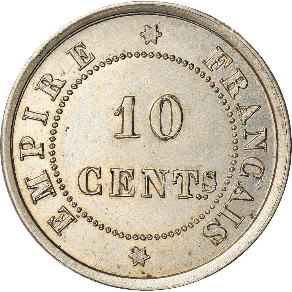 Coin, France, Napoleon III, 10 Centimes, 1860, Paris, ESSAI, MS(63), Maillechort
