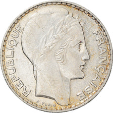 Moneta, Francja, Turin, 10 Francs, 1937, Paris, AU(50-53), Srebro, KM:878