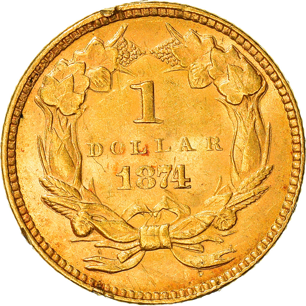 Coin, United States, Indian Head - Type 3, Dollar, 1874, U.S. Mint