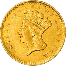 Moeda, Estados Unidos da América, Indian Head - Type 3, Dollar, 1856, U.S.