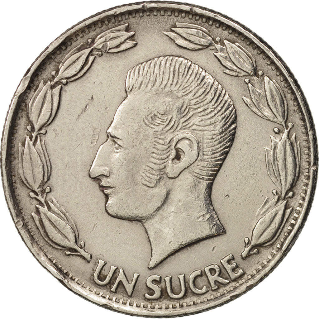 Coin, Ecuador, Sucre, Un, 1979, EF(40-45), Nickel Clad Steel, KM:78b