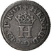 Monnaie, France, Henri III, Liard à l'H couronnée, 1577, Paris, Quadruple