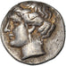 Monnaie, Eubée, Euboian League, Drachme, 304-290 BC, TTB+, Argent, SNG-Cop:483