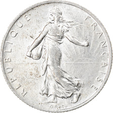 Coin, France, Semeuse, 2 Francs, 1917, Paris, AU(50-53), Silver, KM:845.1