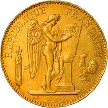 Moneta, Francia, Génie, 100 Francs, 1879, Paris, BB+, Oro, KM:832, Gadoury:1137