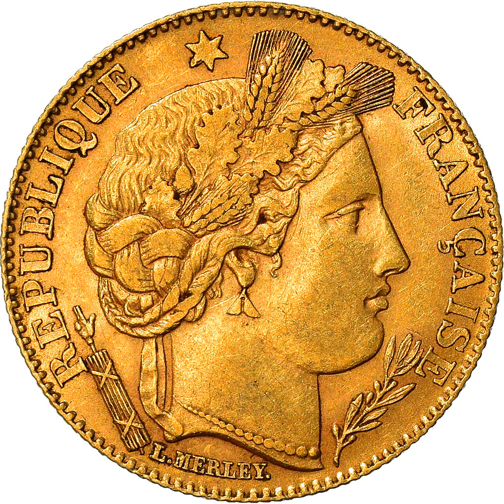 Moneta, Francia, Cérès, 10 Francs, 1899, Paris, BB+, Oro, KM:830, Gadoury:1016