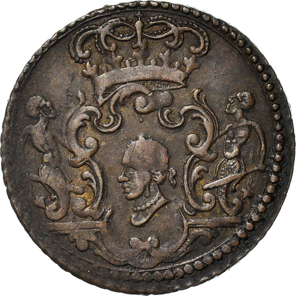 Moneta, STATI ITALIANI, CORSICA, General Pasquale Paoli, 4 Soldi, 1766, Murato