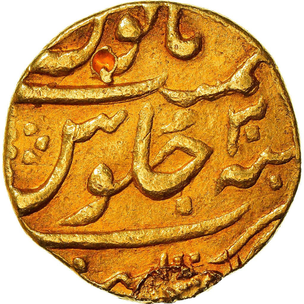 Coin, INDIA, MUGHAL EMPIRE, Muhammad Shah, Mohur, Type 438, 1738 (RY 20), Surat