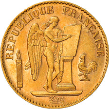Moneta, Francja, Génie, 20 Francs, 1891, Paris, MS(63), Złoto, KM:825