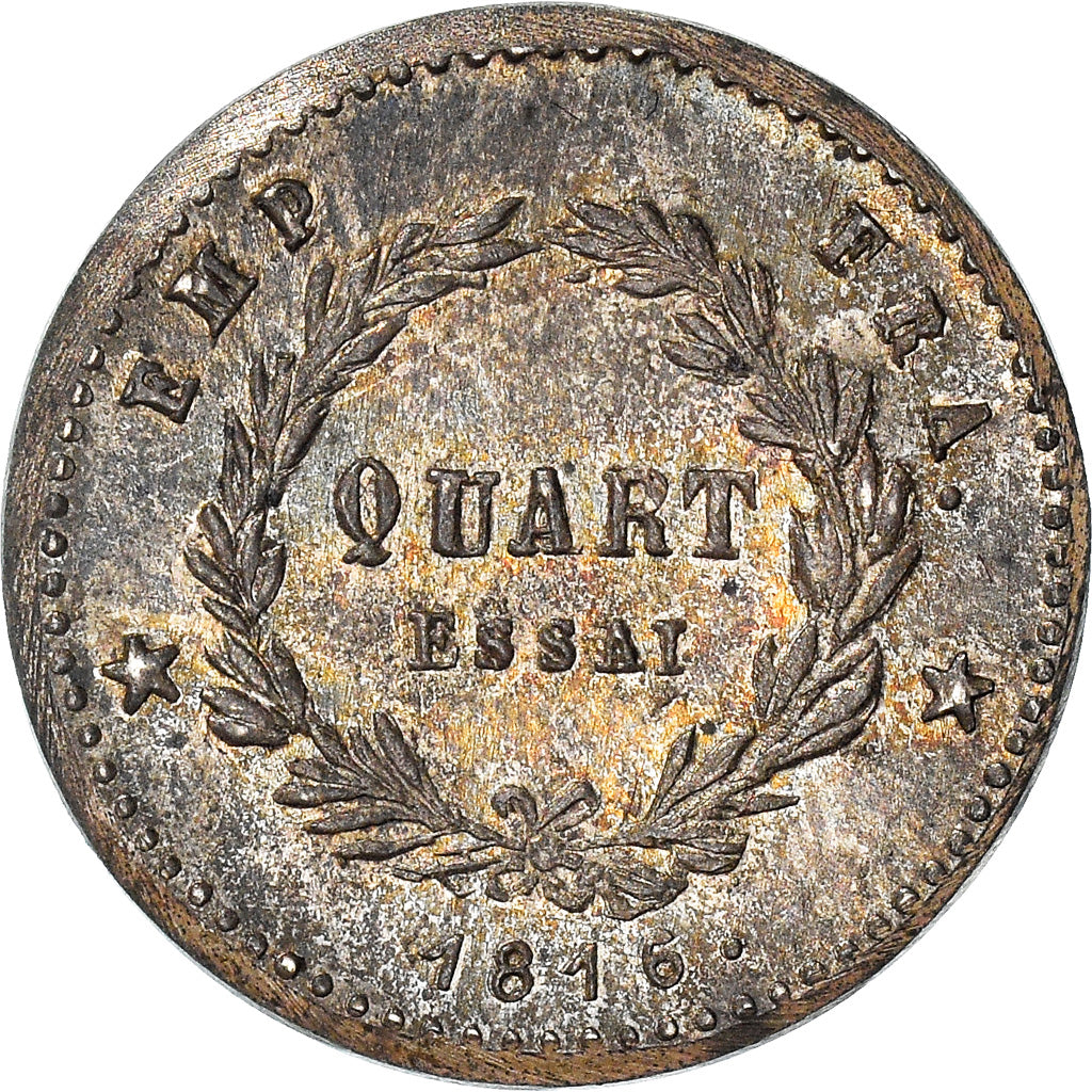 Münze, Frankreich, Napoléon II, 1/4 Franc, 1815, ESSAI, UNZ, Silber