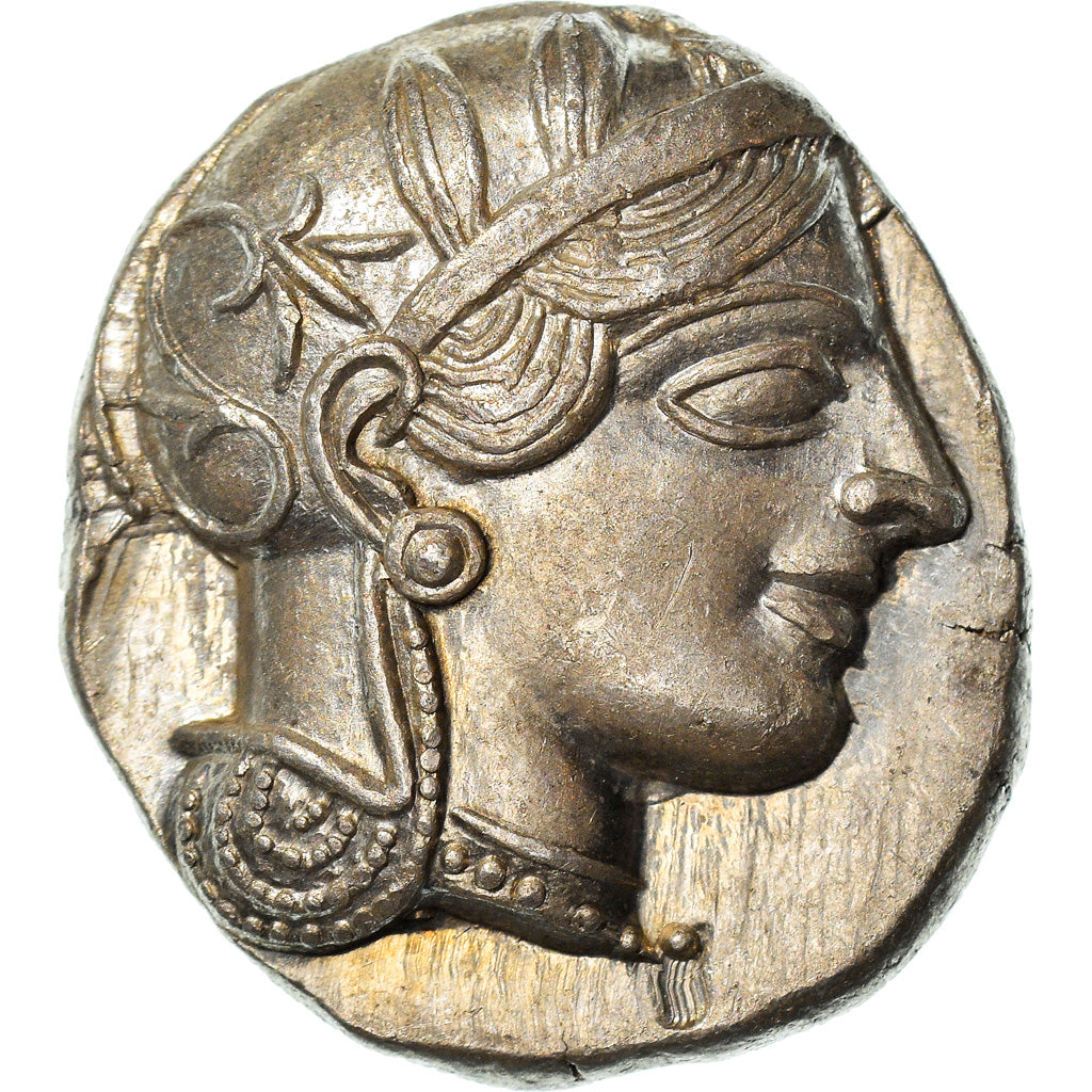 Coin, Attica, Athens, Tetradrachm, 490-407 BC, Athens, MS(60-62), Silver