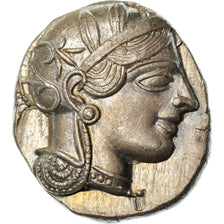 Coin, Attica, Athens, Tetradrachm, 490-407 BC, Athens, MS(60-62), Silver