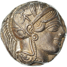 Coin, Attica, Athens, Tetradrachm, 490-407 BC, Athens, AU(55-58), Silver