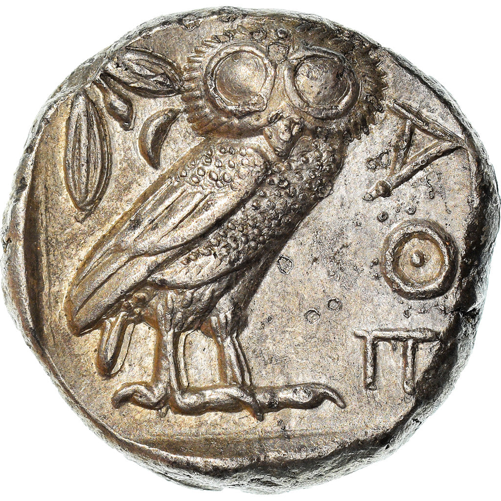 Coin, Attica, Athens, Tetradrachm, 490-407 BC, Athens, AU(55-58), Silver