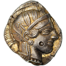 Coin, Attica, Athens, Tetradrachm, 490-407 BC, Athens, AU(55-58), Silver