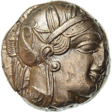 Coin, Attica, Athens, Tetradrachm, 490-407 BC, Athens, AU(50-53), Silver