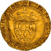 Monnaie, France, Charles VI, Ecu d'or, Villeneuve-lès-Avignon, TTB+, Or