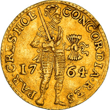 Moneda, Países Bajos, HOLLAND, Ducat, 1764, MBC+, Oro, KM:12.3