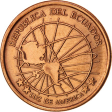 Ecuador, Centavo, Un, 2003, AU(55-58), Copper Plated Steel, KM:104a