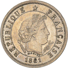 Monnaie, France, Merley, 10 Centimes, 1881, Paris, ESSAI, SUP+, Maillechort