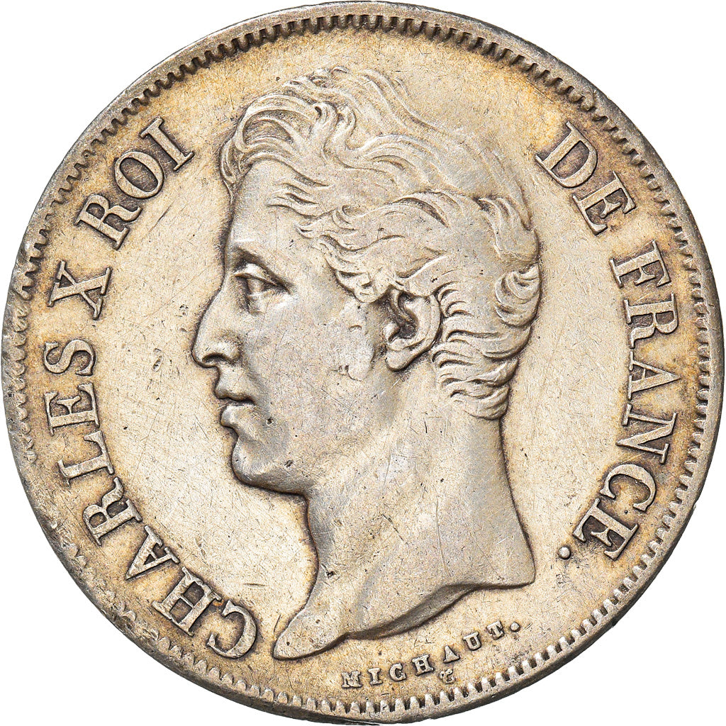 Monnaie, France, Charles X, 5 Francs, 1830, Toulouse, TTB, Argent, KM:728.9