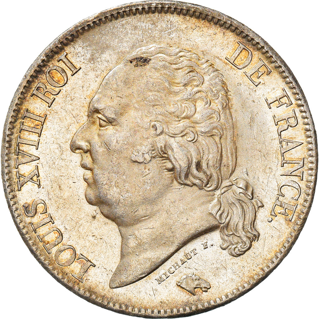 Münze, Frankreich, Louis XVIII, Louis XVIII, 5 Francs, 1824, Lille, VZ, Silber
