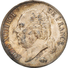Munten, Frankrijk, Louis XVIII, Louis XVIII, 5 Francs, 1824, Lille, ZF, Zilver