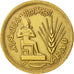 Egypt, 10 Milliemes, 1976, AU(50-53), Brass, KM:449