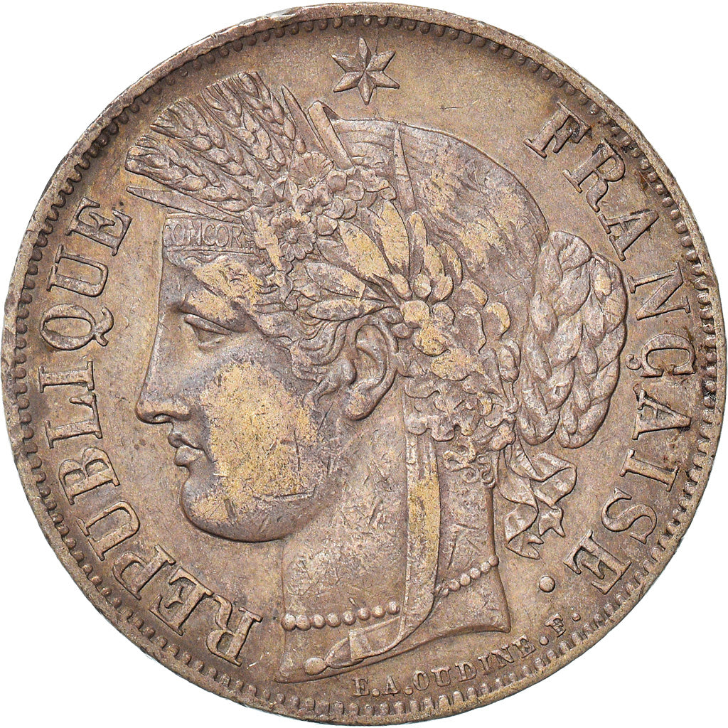 Moneta, Francia, Cérès, 5 Francs, 1850, Paris, BB, Argento, KM:761.1