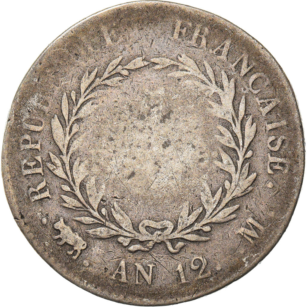 Coin, France, Napoléon I, 5 Francs, An 12, Toulouse, F(12-15), Silver