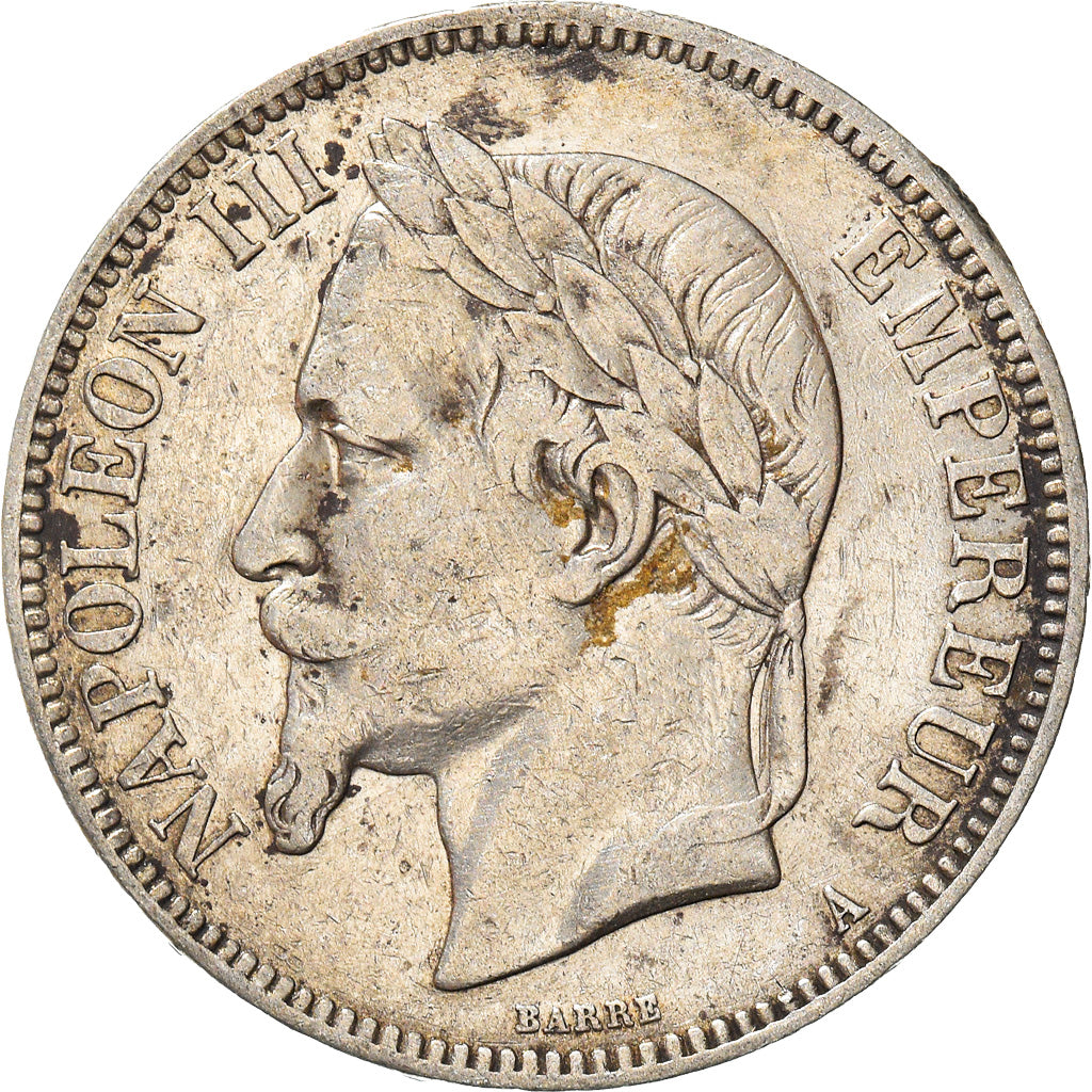 Monnaie, France, Napoleon III, Napoléon III, 5 Francs, 1866, Paris, TB+