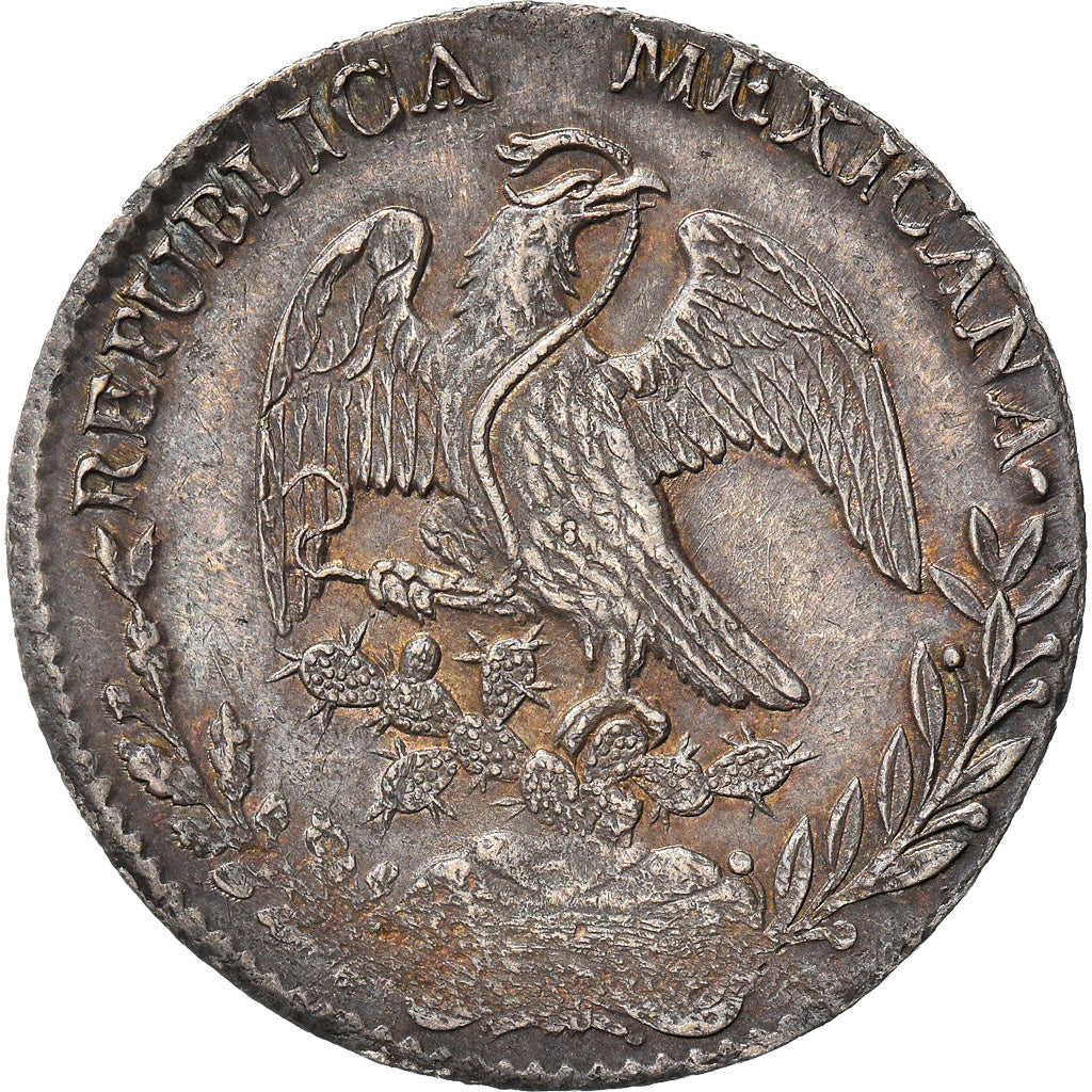Moneda, México, Republic, 8 Reales, 1829, Durango, EBC, Plata, KM:377.4