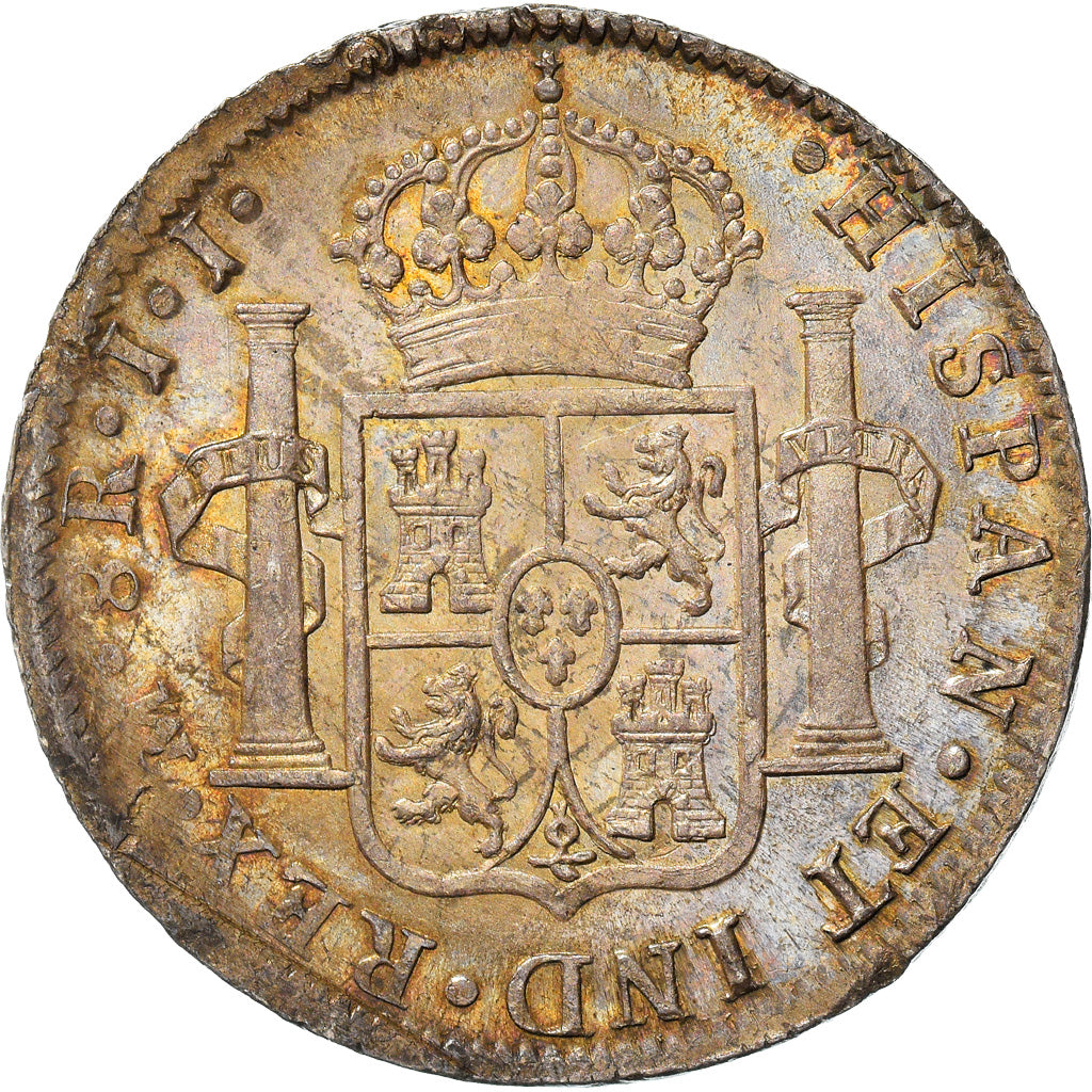 Moneda, México, Ferdinand VII, 8 Reales, 1816, Mexico City, EBC+, Plata, KM:111