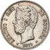 Monnaie, Espagne, Amadeao I, 5 Pesetas, 1874, Madrid, TTB, Argent, KM:666