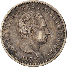 Munten, Italiaanse staten, SARDINIA, Carlo Felice, 2 Lire, 1827, Genoa, ZF+